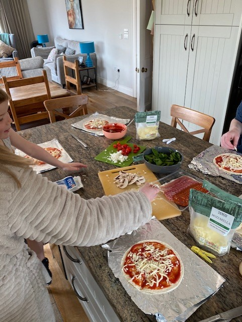 Pizza making time!