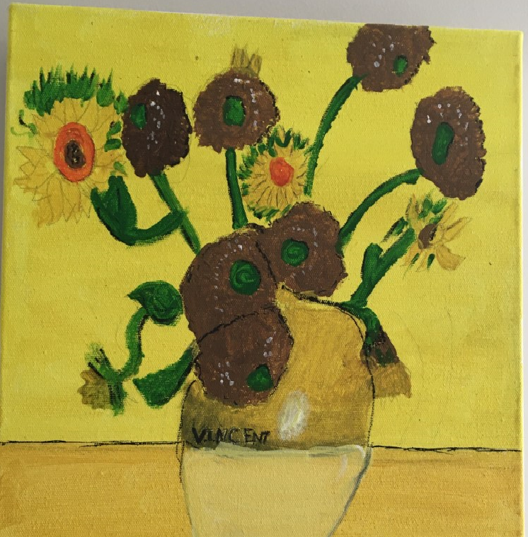 Superb Sunflowers by Darby ( inspired by Van Gogh &amp; Mrs Brown!)