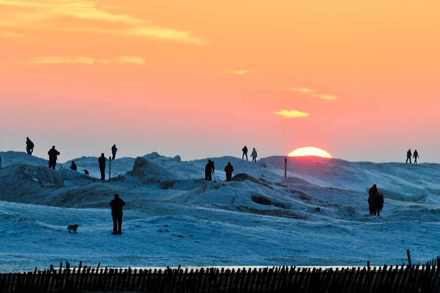 Lake Michigan, Muskegon. Jan. 2015