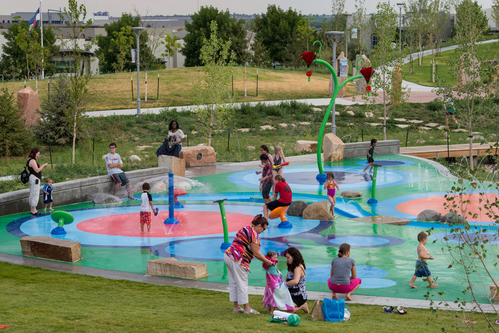 Colorado playground water splash pad