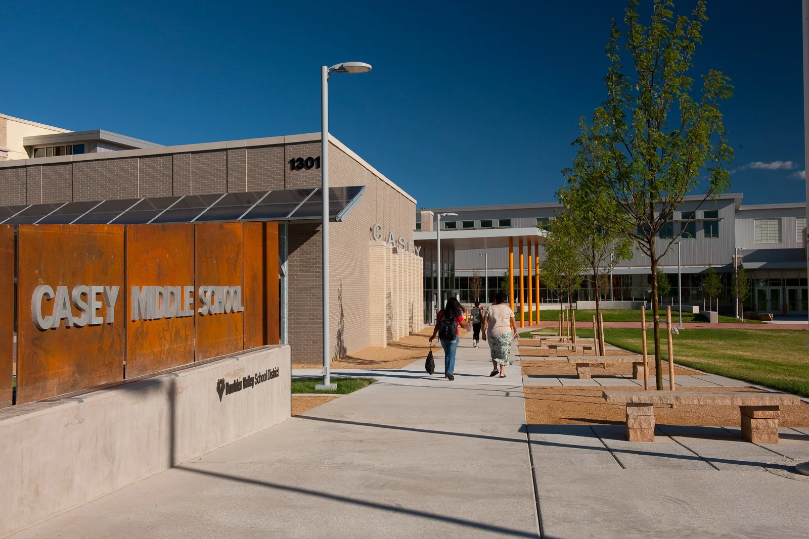 Casey Middle School LEED Platinum SustainableColorado Landscape Architecture Firm Design Concepts