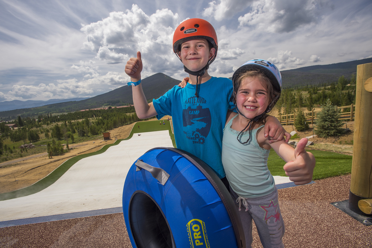 Design Concepts helped design the summer tubing hill at Snow Mountain Ranch YMCA of the Rockies