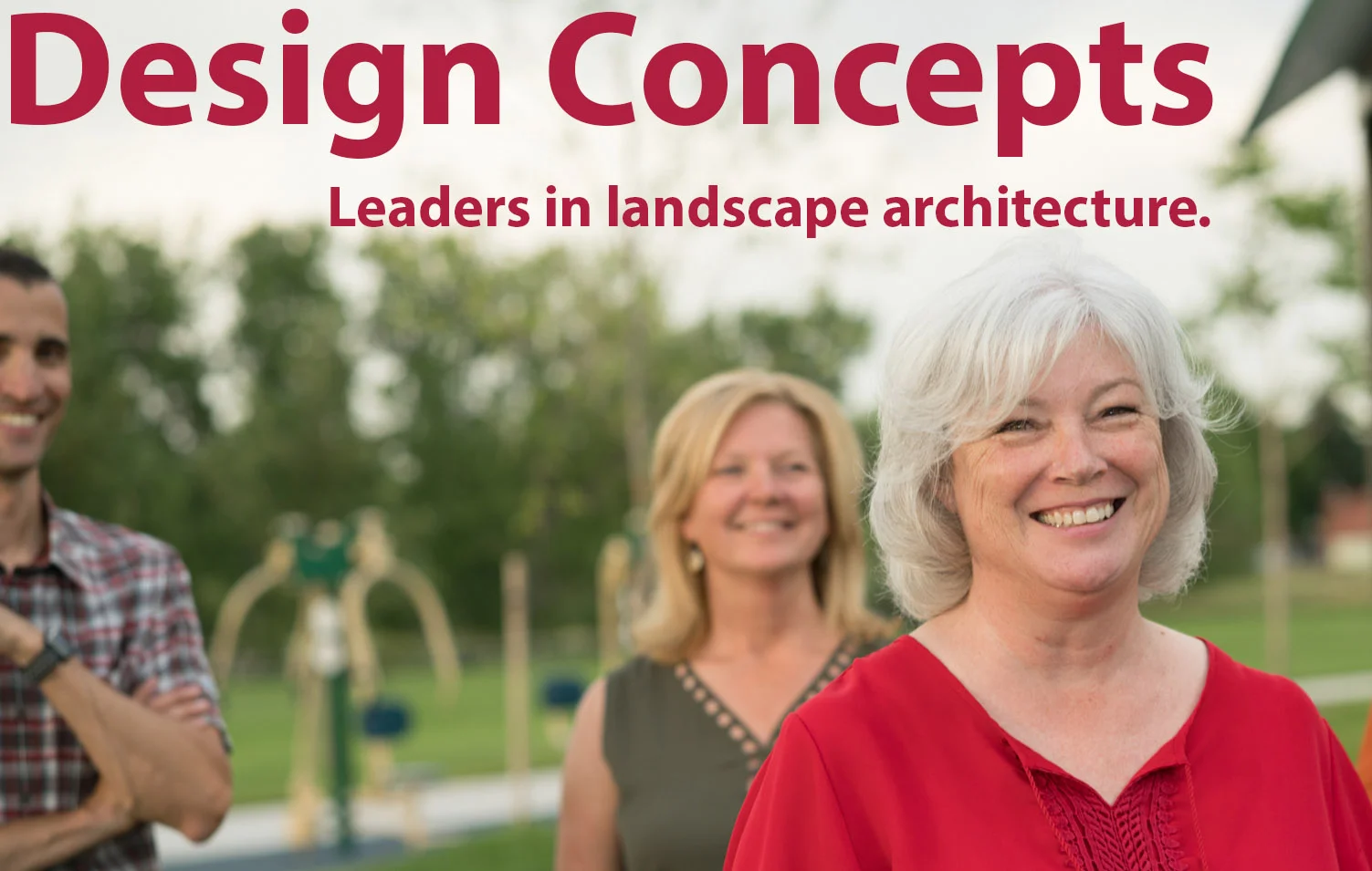 Carol's leadership is strengthened by her collaboration with Principals Shanen Weber and Erik Spring . Carol, Erik, and Shanen are thankful for the many contributions of Axel and Robby and are happy to be leading Design Concepts to an exciting future.