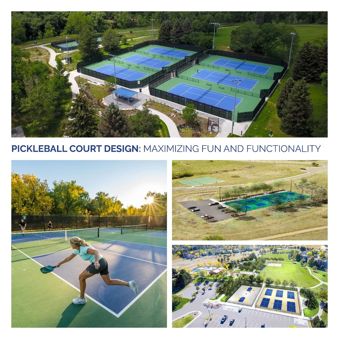 Pickleball is one of the fastest growing sports in the U.S. As park designers, it&rsquo;s our job to meet the demand of pickleball enthusiasts with a sustainable, accessible, and functional design that supports all the benefits pickleball has to offe