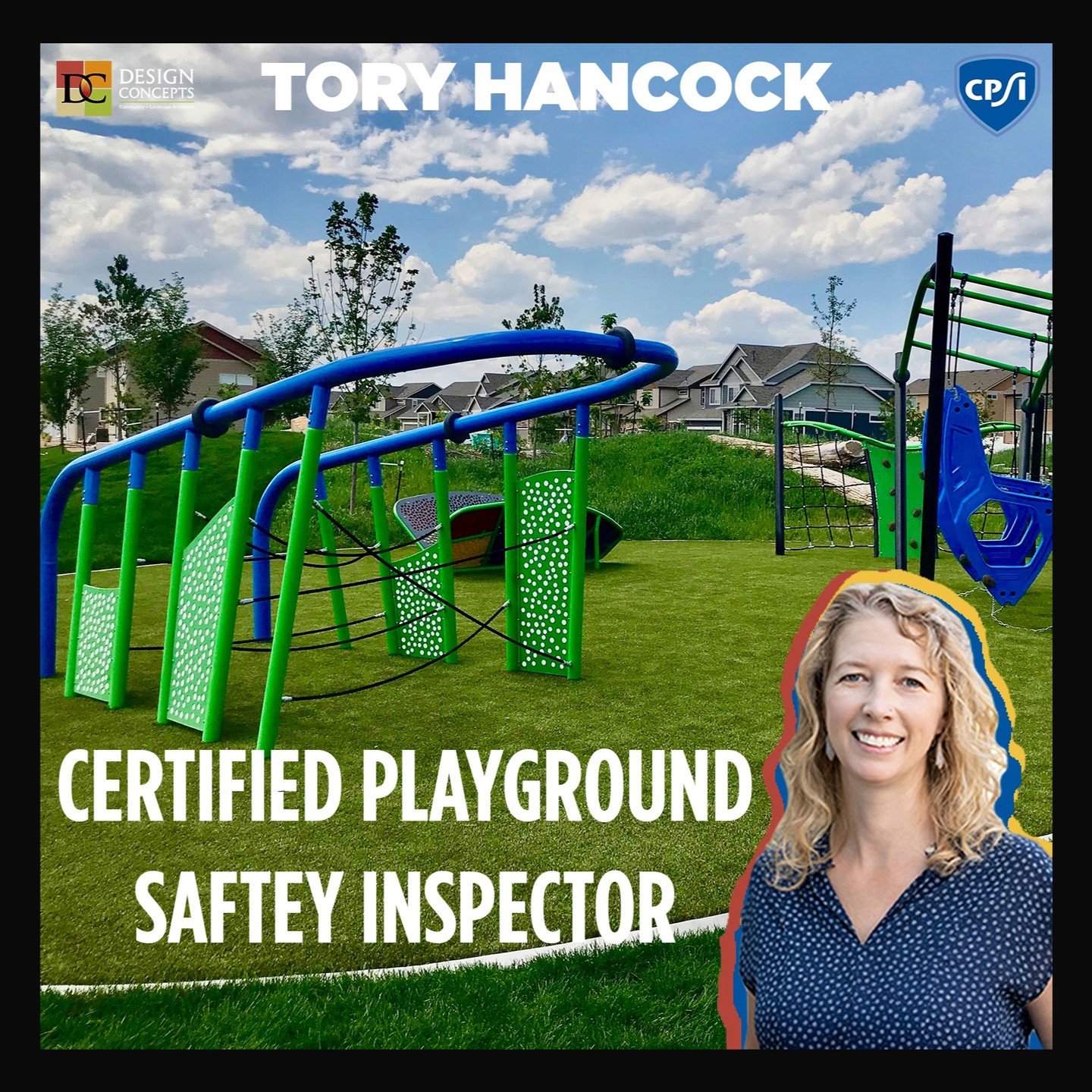 We are so excited to announce our very own Tory Hancock is officially a Certified Playground Safety Inspector! It is so special to have a member of our own team be a CPSI! Congratulations Tory!

#Design #playgrounddesign #parks #parksandrec #landscap
