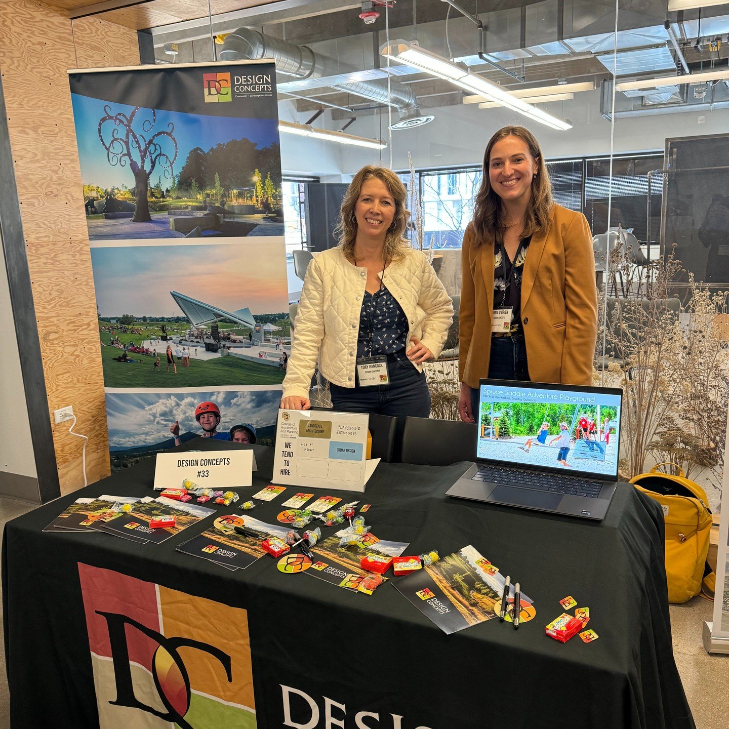 The @cudenvercap career fair was a great time for us to connect with the emerging talents of tomorrow and share our passion for landscape architecture. Design Concepts Project Manager Tory Hancock and Designer Annie O&rsquo;Brien shared their insight