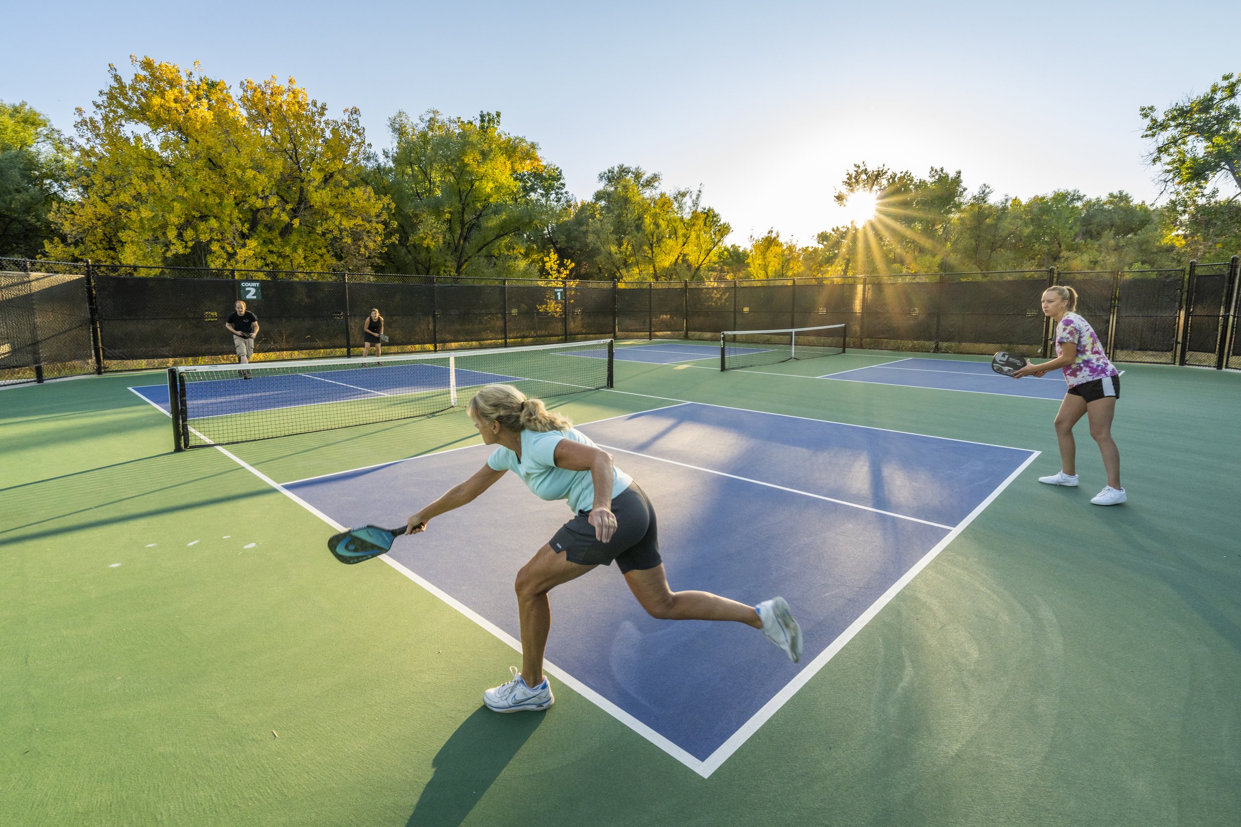 Pickleball court construction