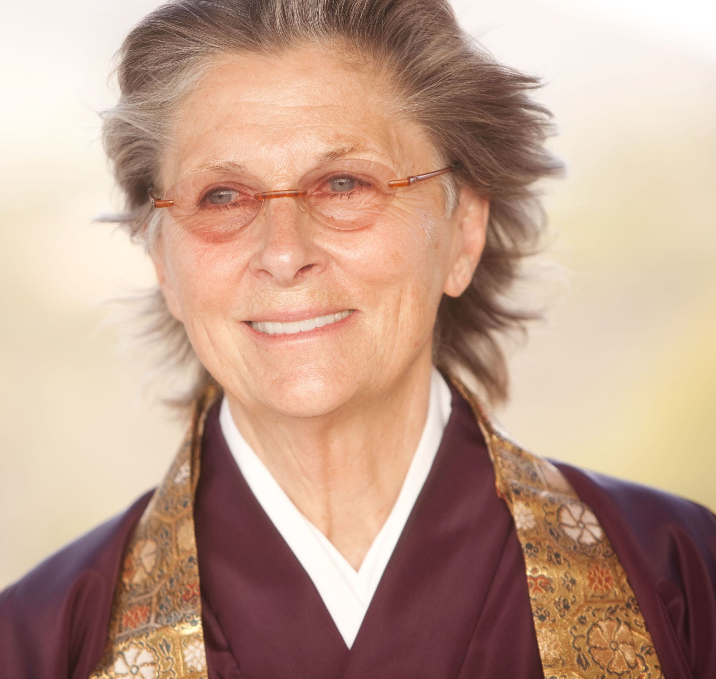 Roshi Joan Halifax at a wedding ceremony