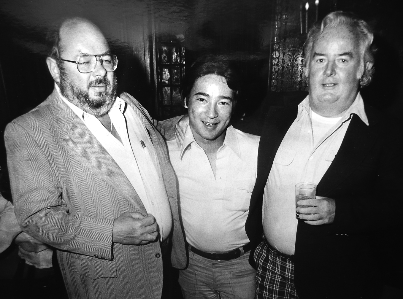  The Three Amigos: Jim Kenney (blitzed), myself, John Whelan (love those pants) 