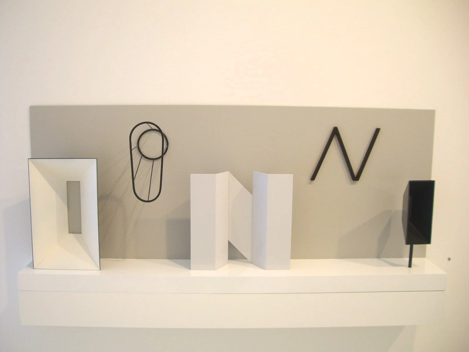 Peter D. Cole, ONO, 2007, Painted and patinated brass steel and aluminium, 50 x 119 x 16cm.JPG