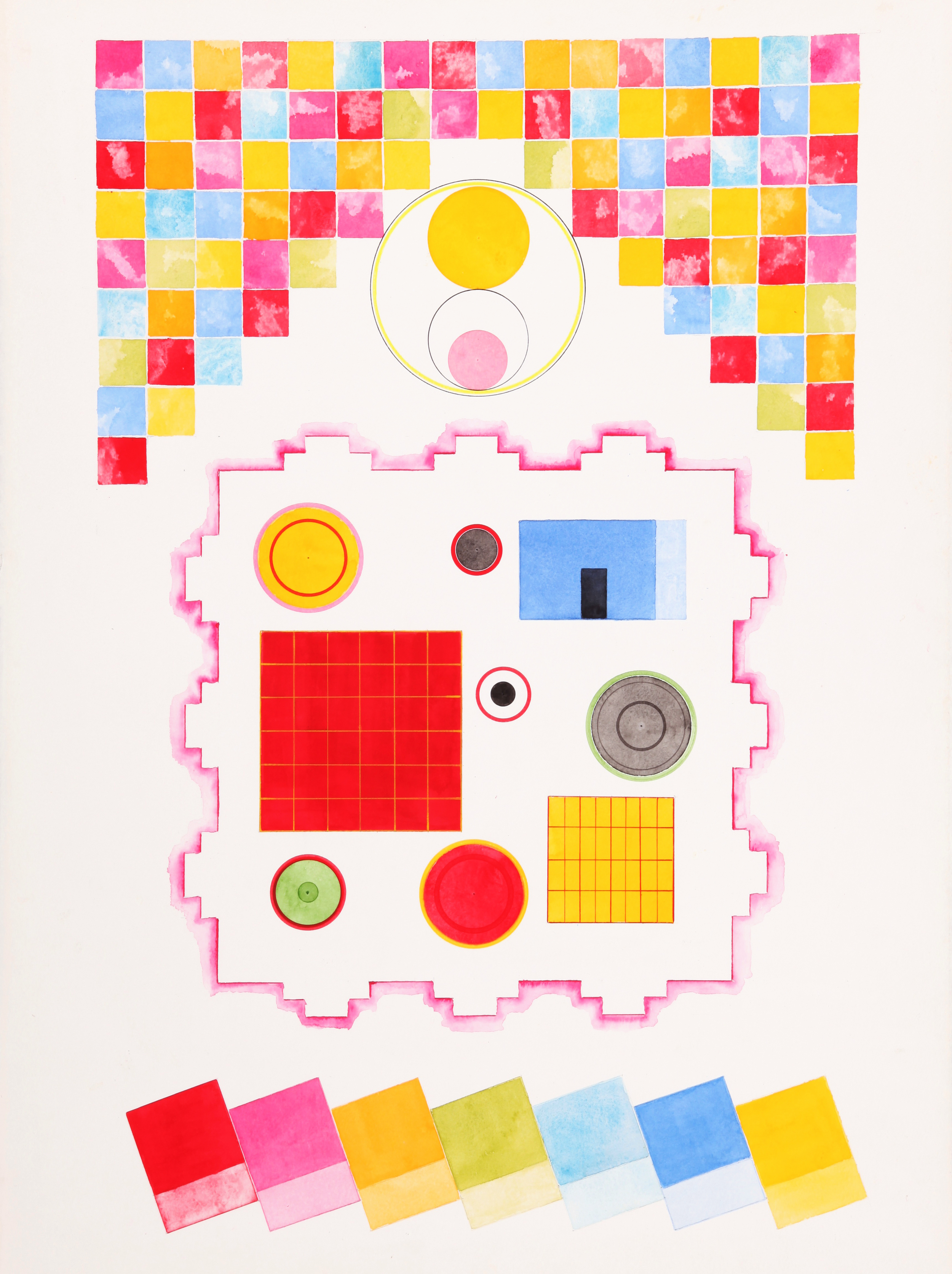 'Jaipur' India Song Series 2011 / Size: 80cm x 60cm (unframed) / Mediam: Acrylic & watercolour on paper / Price: $5,000 / Purchase