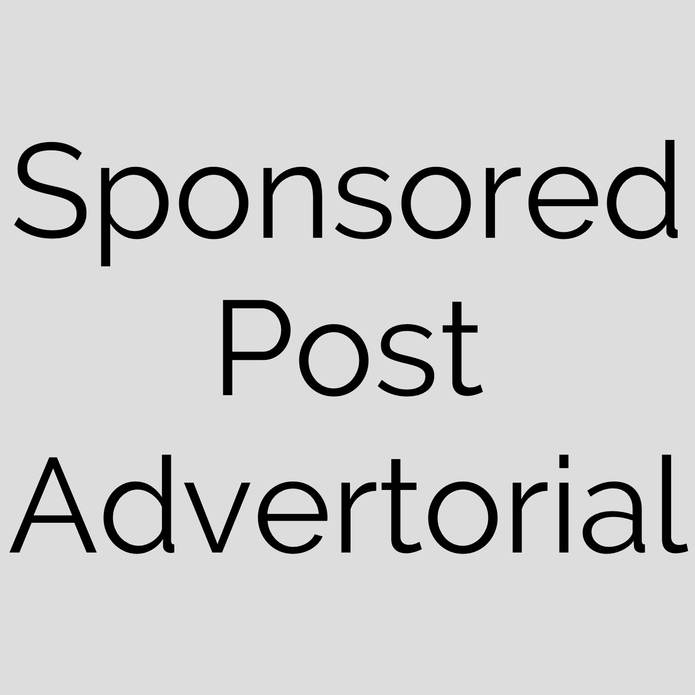 Sponsored Post / Advertorial