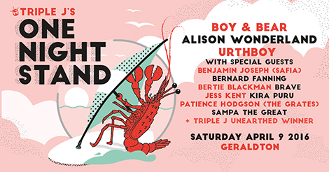 Triple J Just Announced That One Night Stand Will Be In Geraldton This Year Everything Geraldton