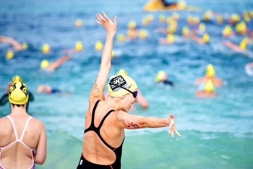  Swimming WA Swimmer Open Water Series (OWS), Round 1. Cottesloe Beach, Perth. 2nd October 2014. Photo: Daniel Carson | DCIMAGES.ORG 