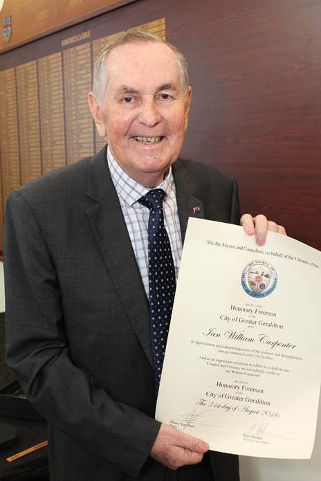 Former Mayor Ian Carpenter.