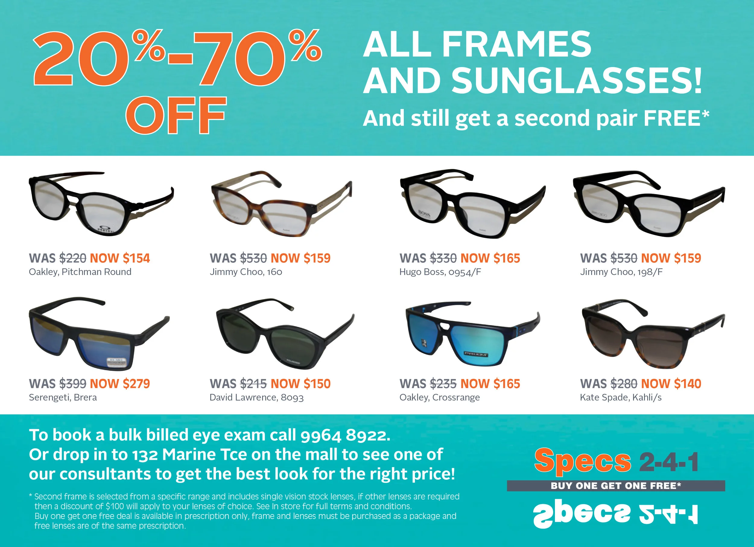 2 for 70 glasses