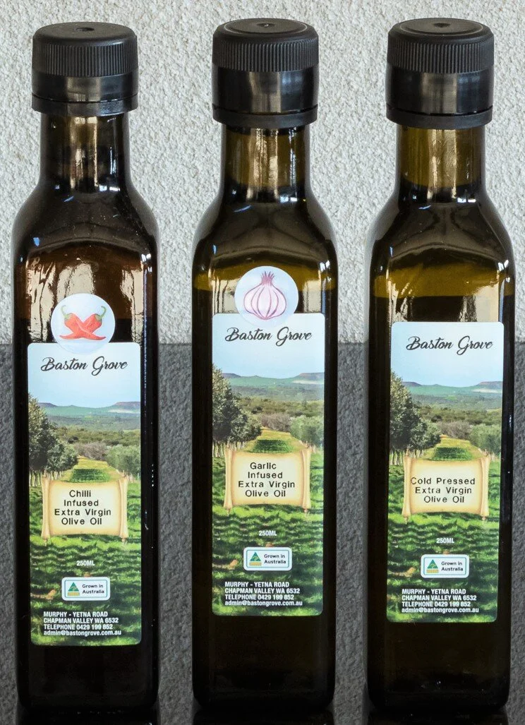 Baston Grove Hand-picked Table Olives and cold pressed Extra Virgin Olive Oil