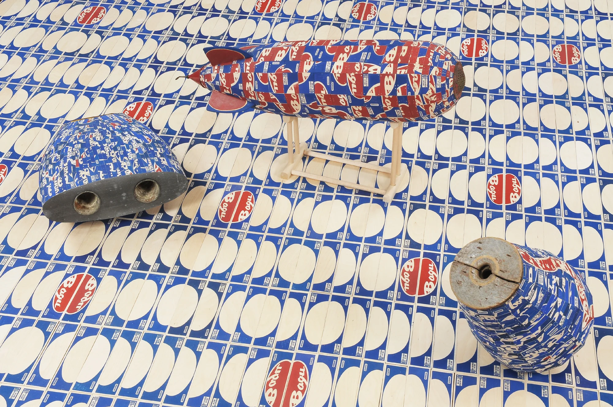 Jessica Straus, Scrap, installation at the Boston Sculptors Gallery, 2013.