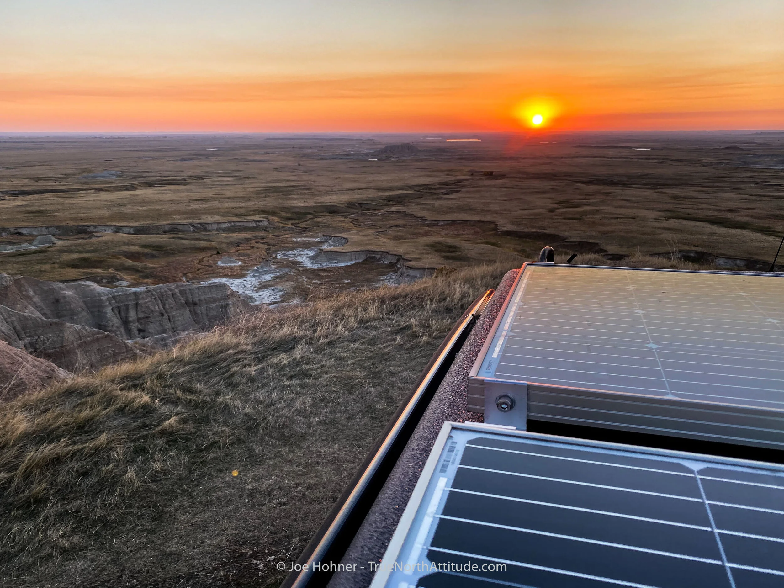 Camping on "The Wall" Just Outside of the Badlands