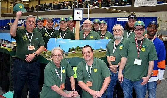 Most of the club after supertrain award April 2019