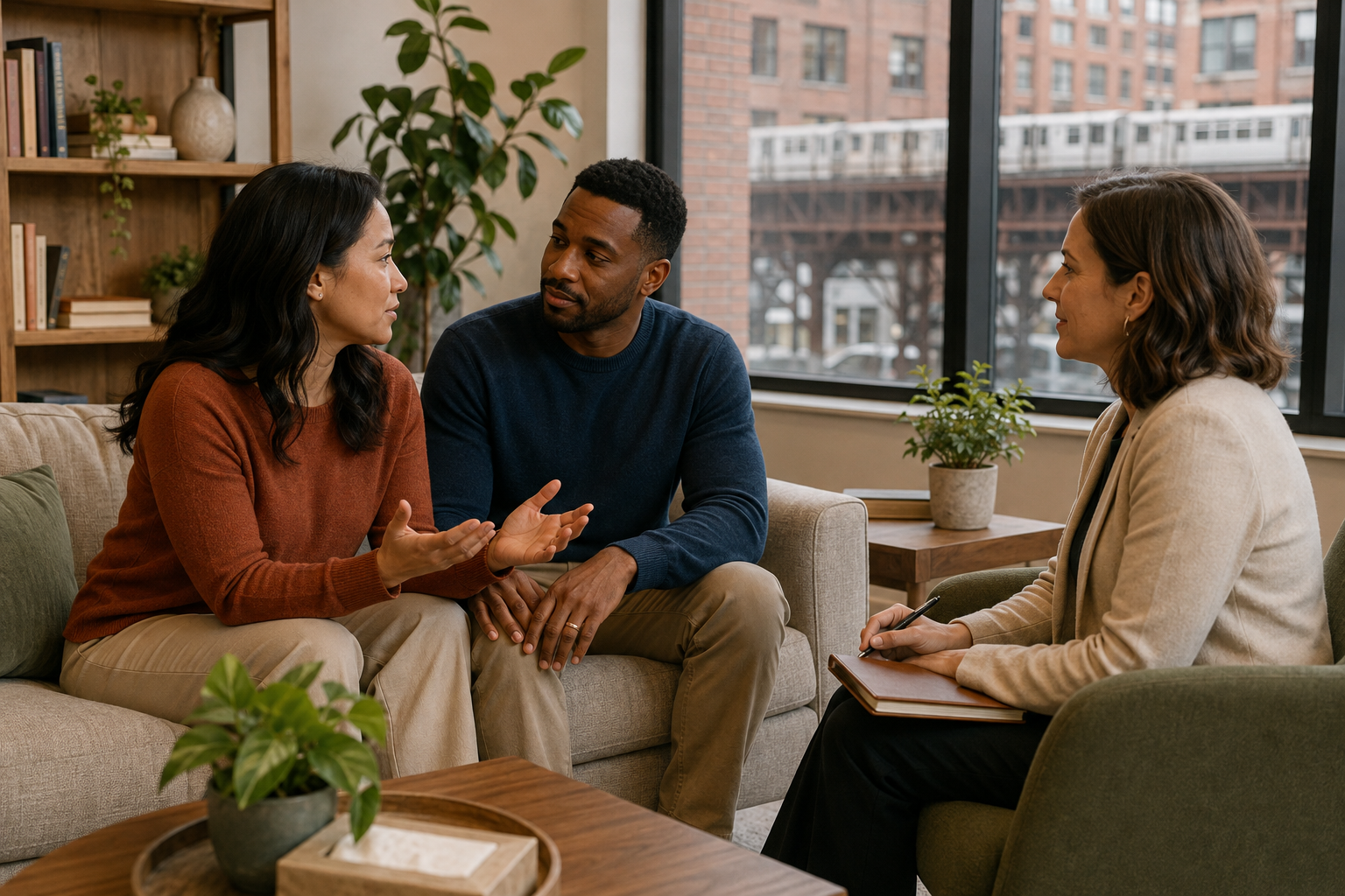 Marriage counselling in Chicago helping spouses improve communication and emotional connection