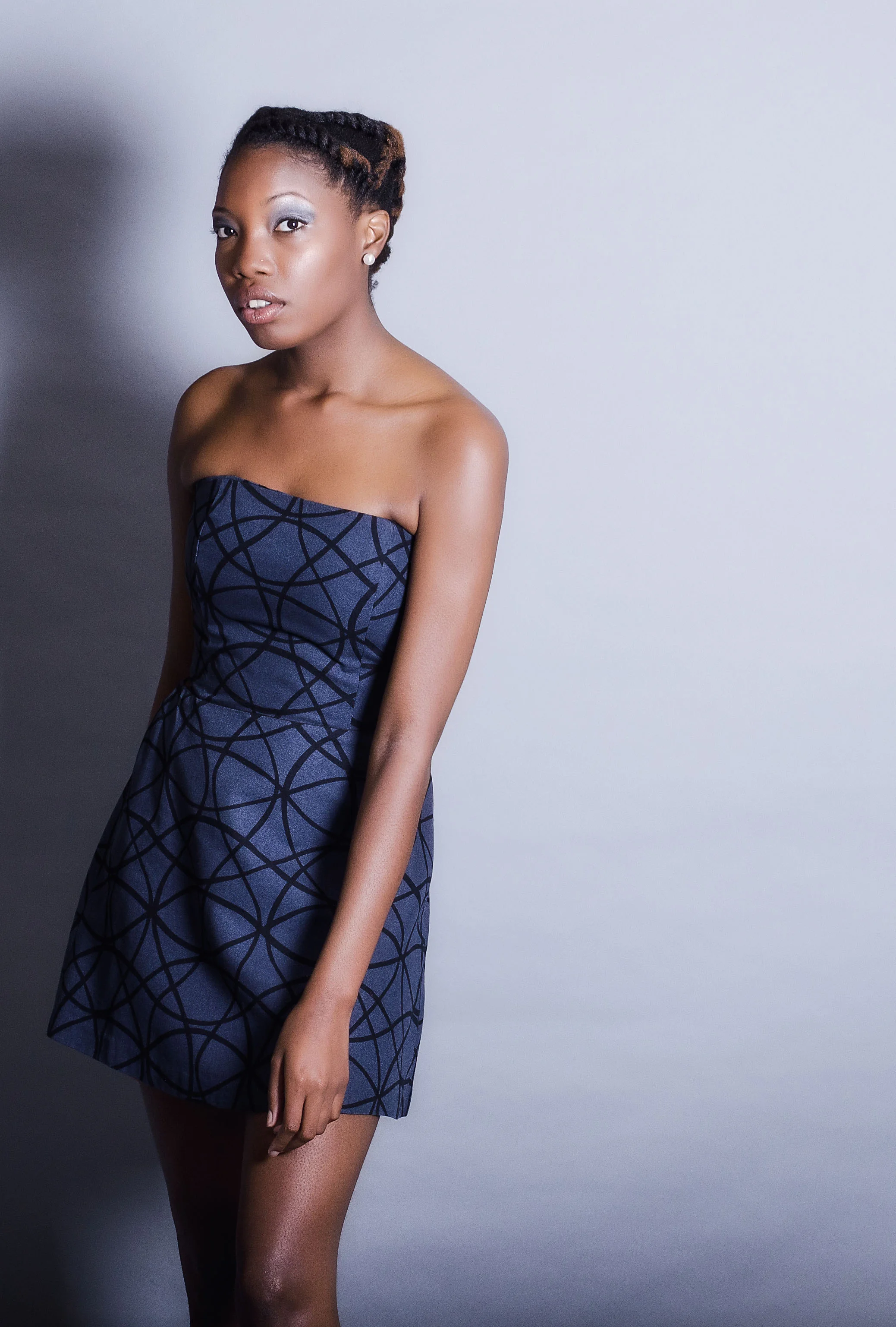 Twill Bustier and A-line Skirt