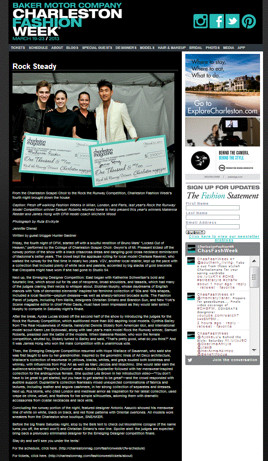 Baker Motors Charleston Fashion Week Blog