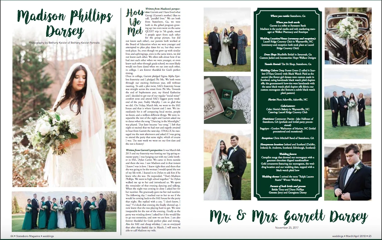 Statesboro Magazine Wedding Issue