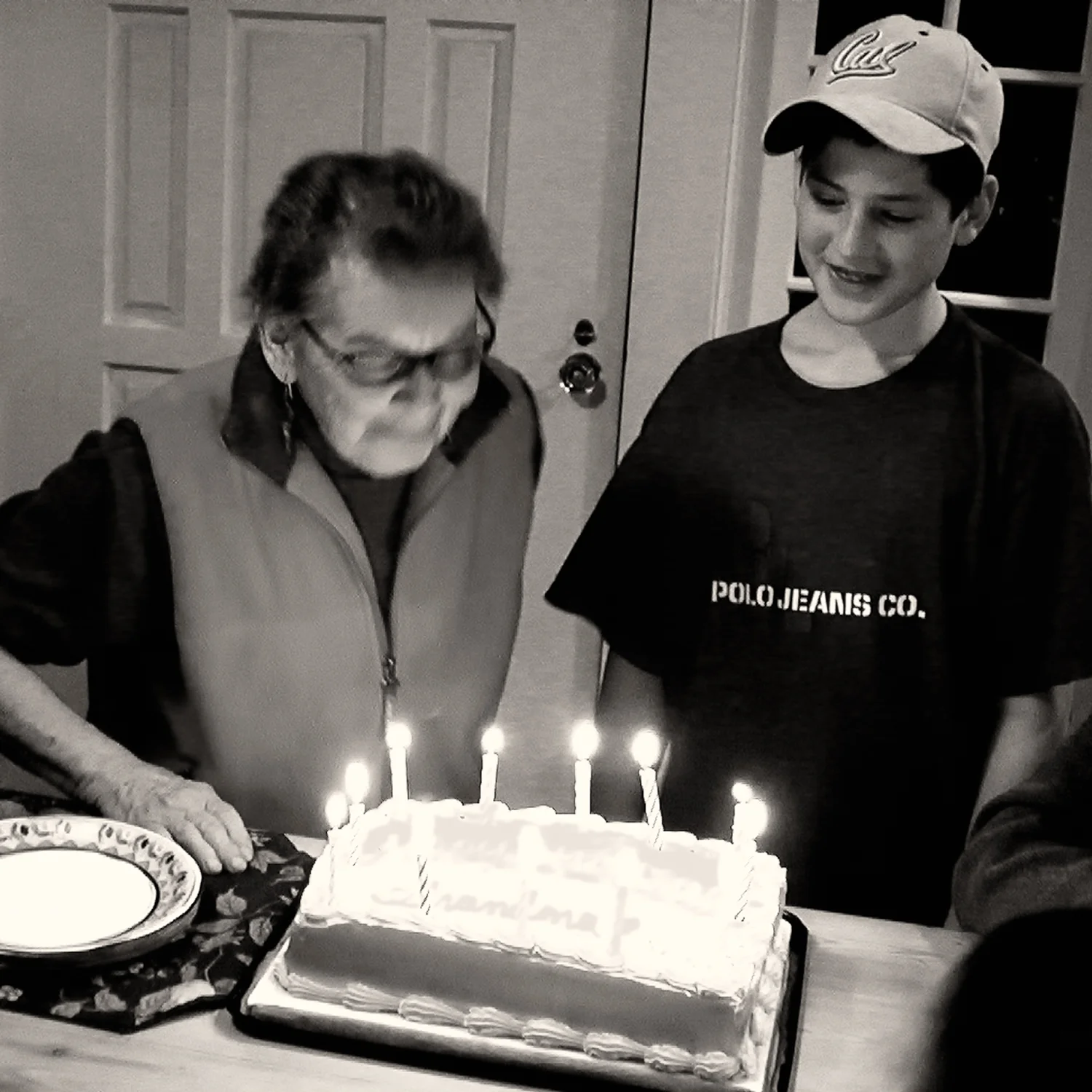Pat Small & Birthday Cake.jpg