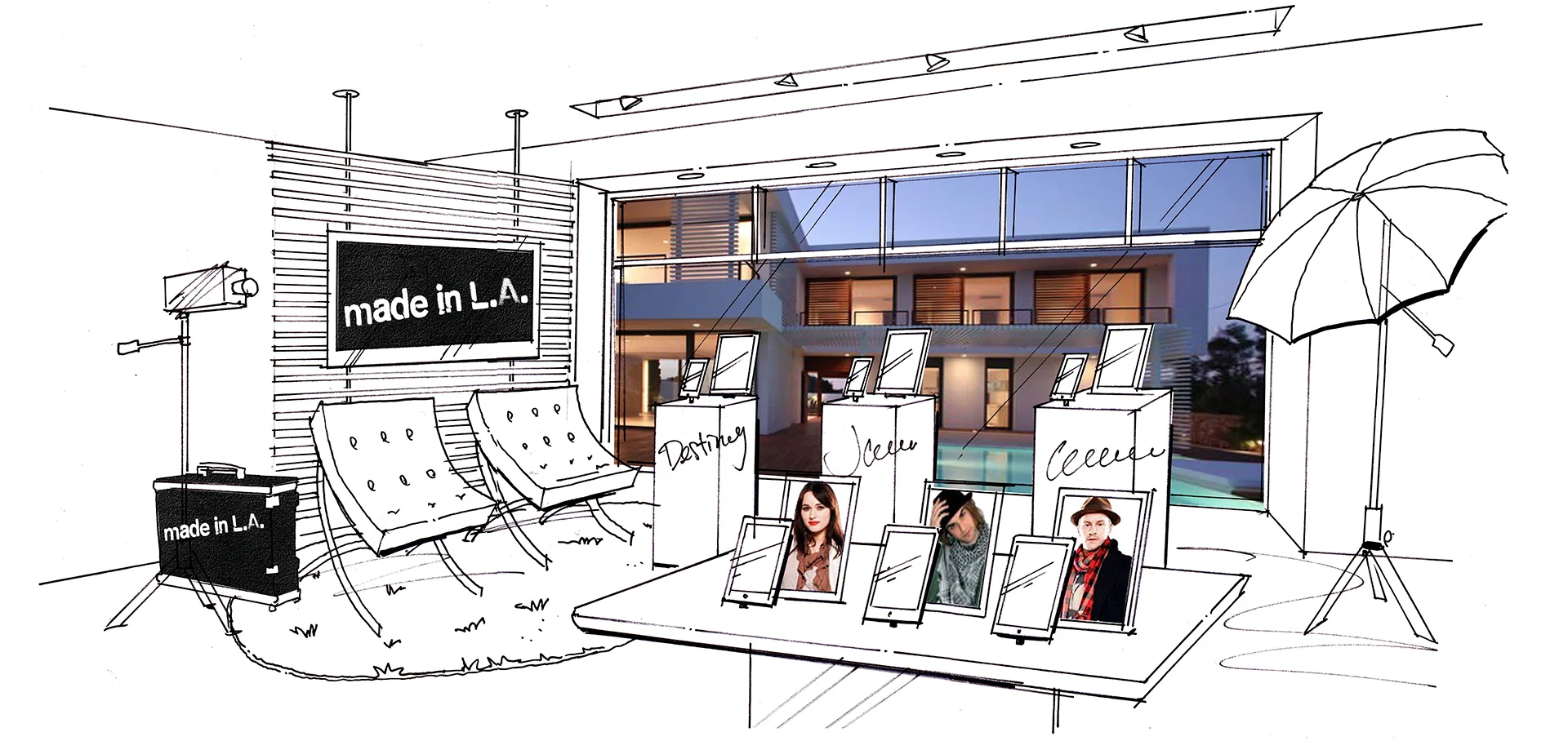 Bring the Reality TV show to life in-store by recreating the house environment. Display cast members devices and how they use them. An interactive "Play the game" live with viewing parties.