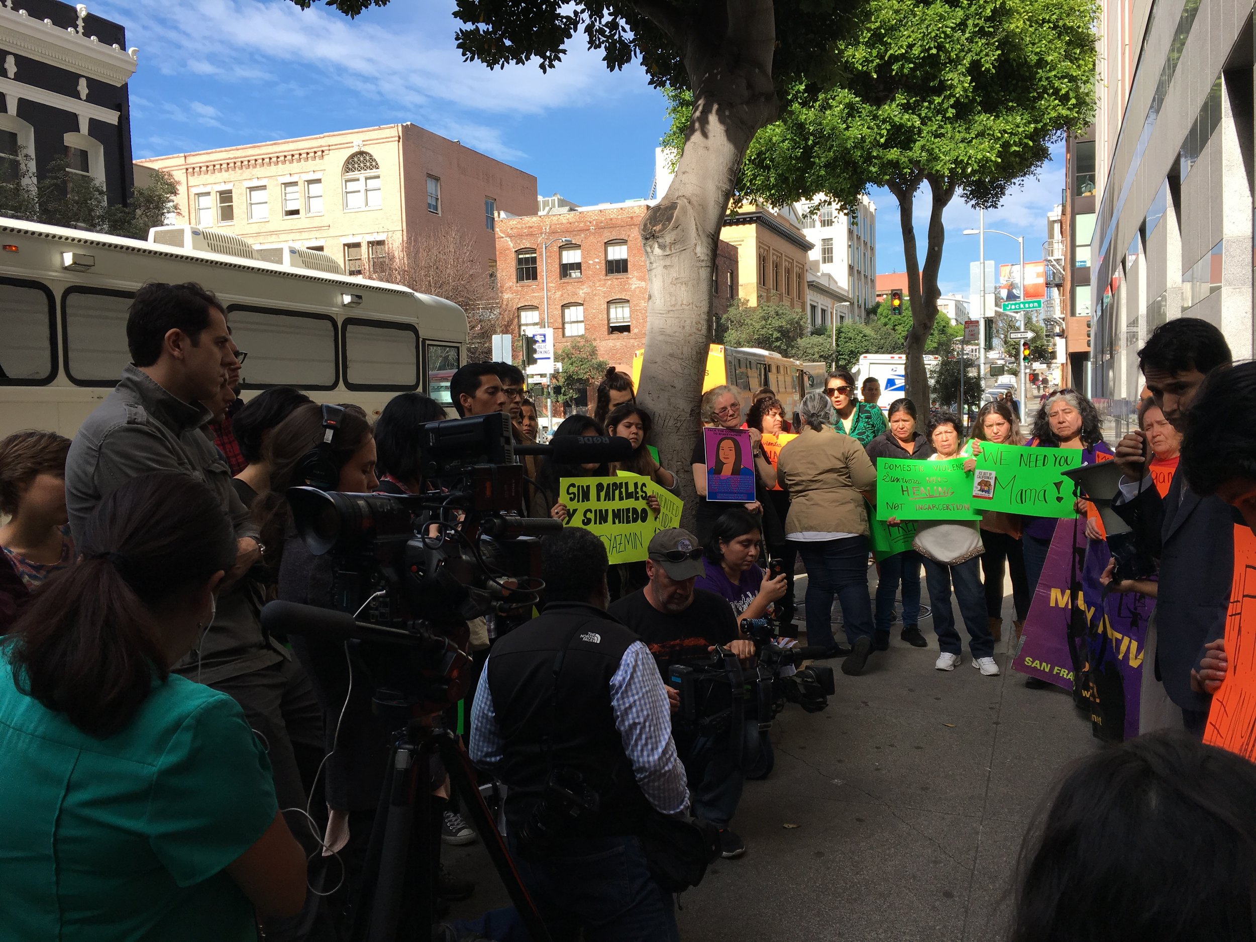 Previous rally for Yazmin (San Francisco, Nov. 10, 2016)