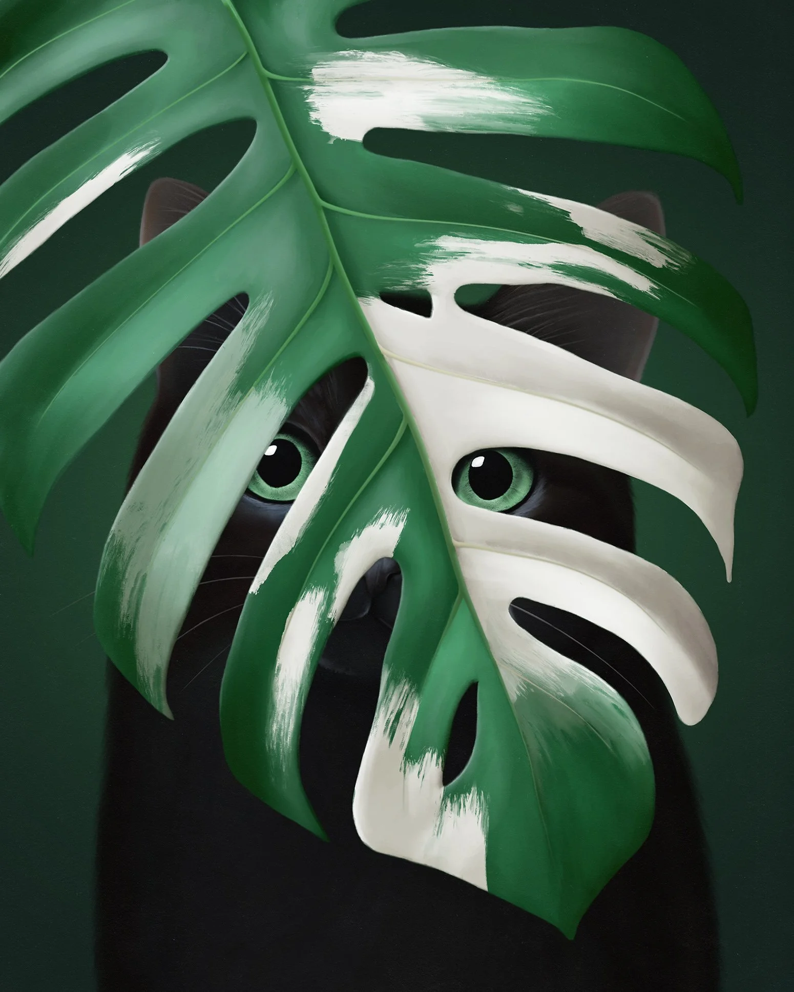 web_0823-Monstera & Black Cat Peeking.jpg