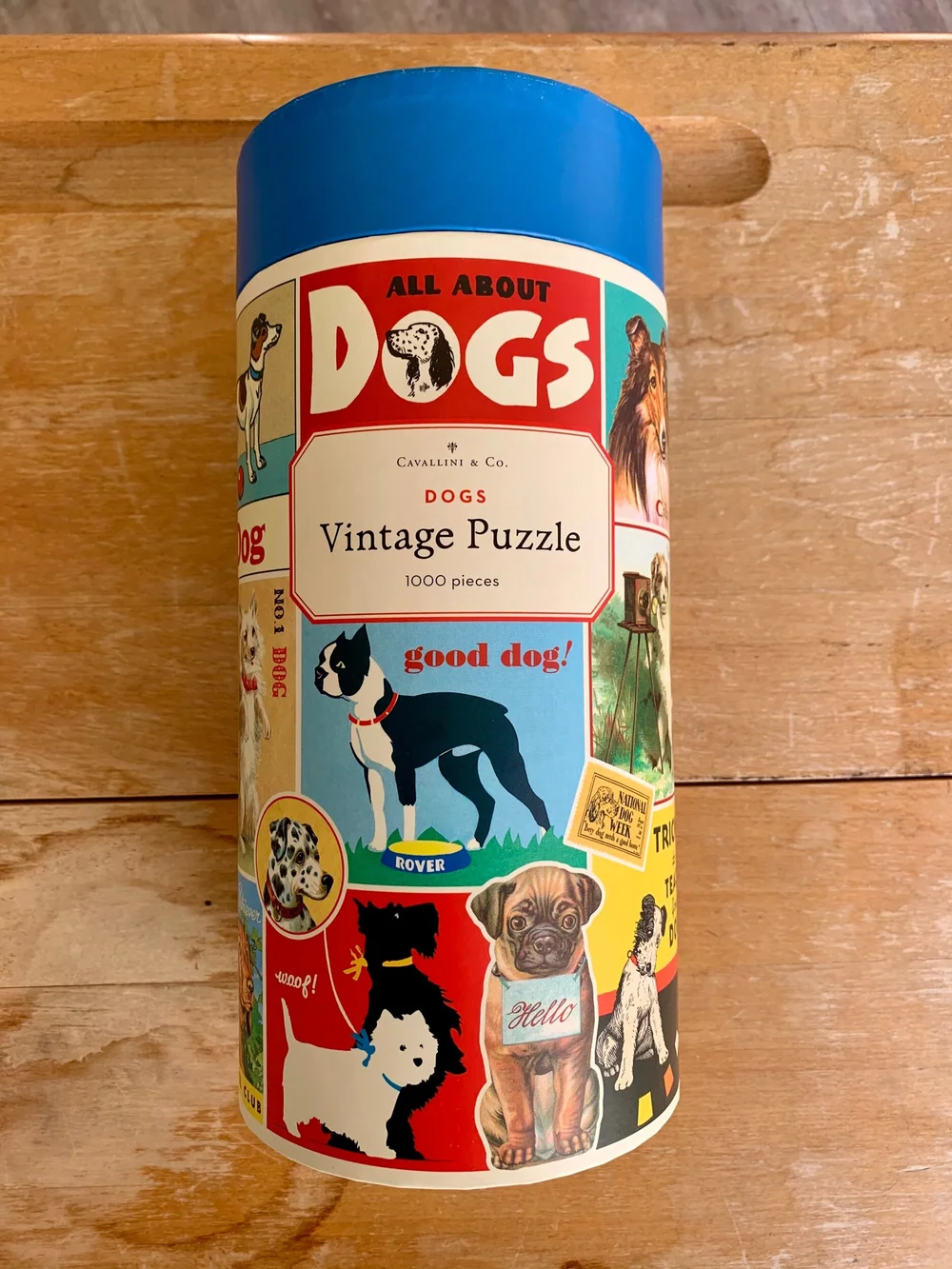 Dogs 1,000 piece puzzle by Cavallini & Co.