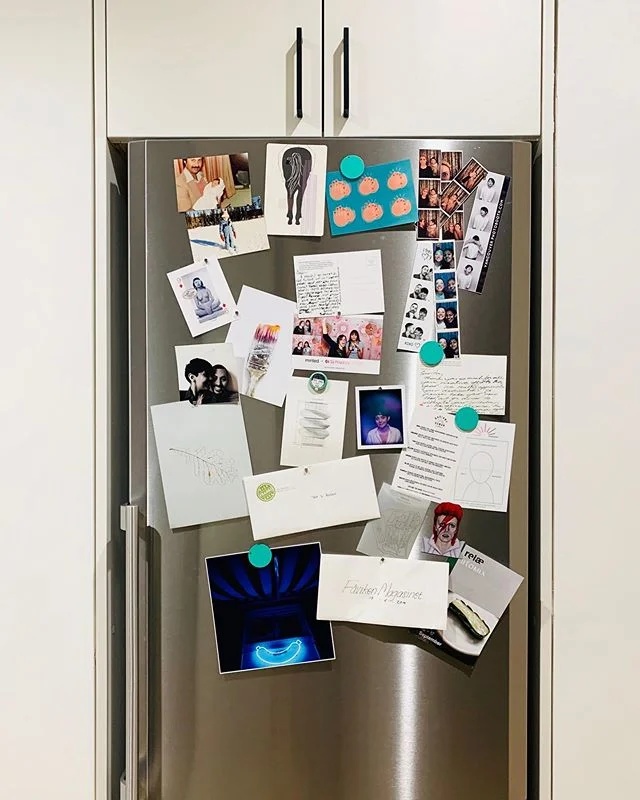 MEMENTOS. A small collection but certainly not all of it. Gotta go back home to find more to pinup, yup.