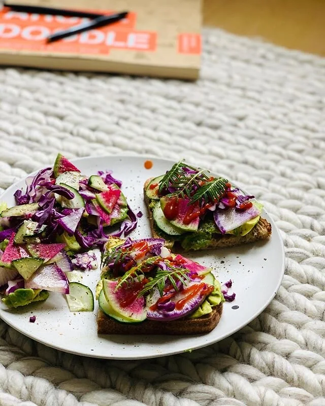 QUARANTINE. With a side salad and avo toast.