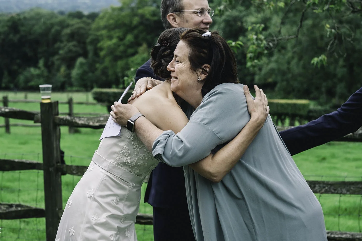 Celebrant congratulates the bride