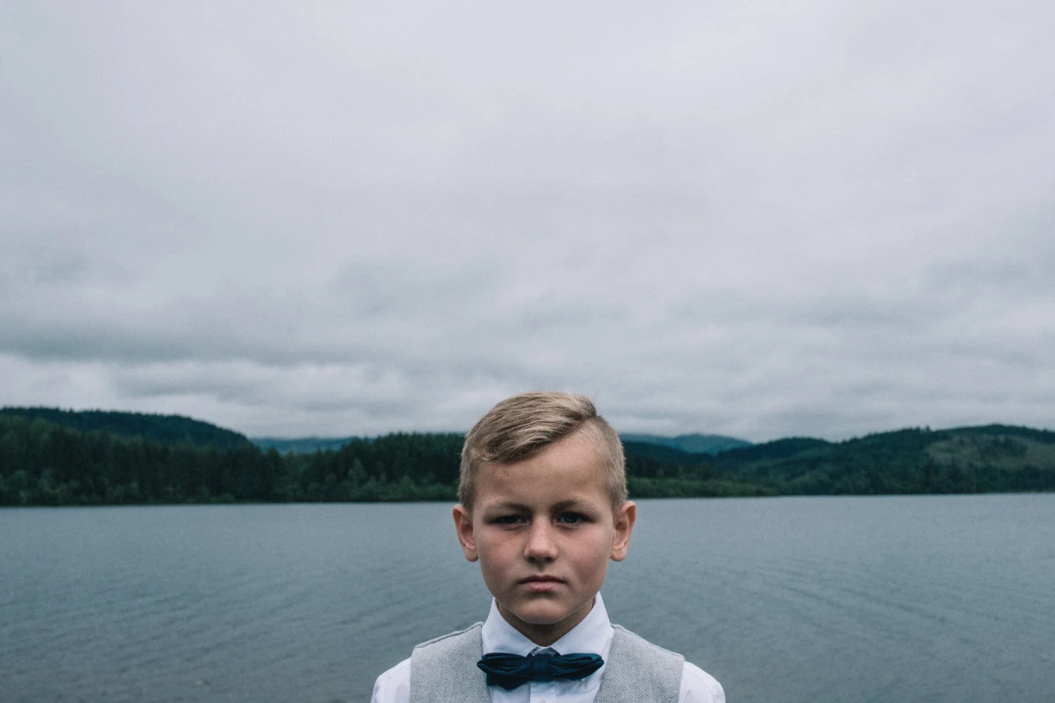 Contemplative page boy