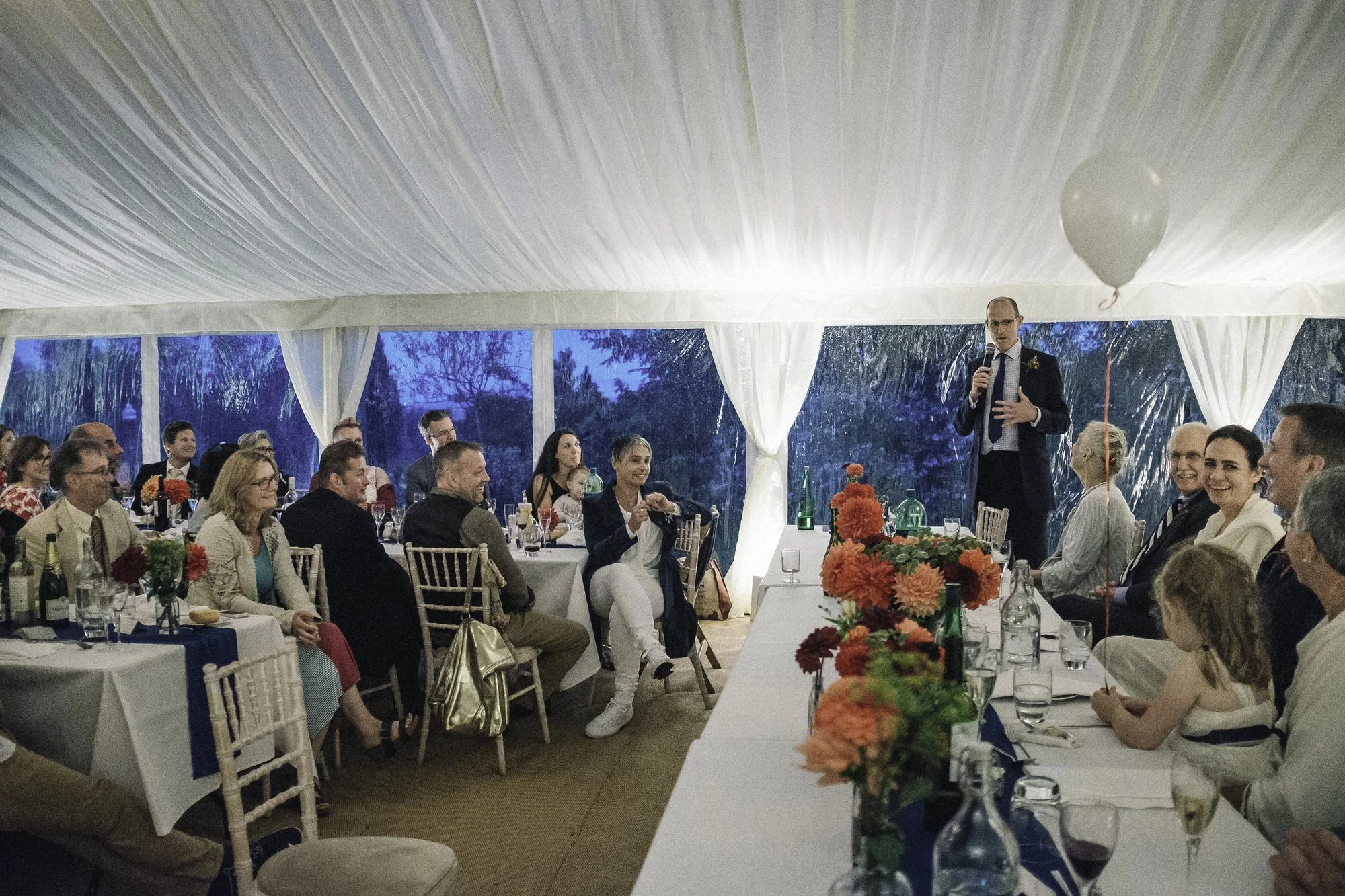 Best man making his speech