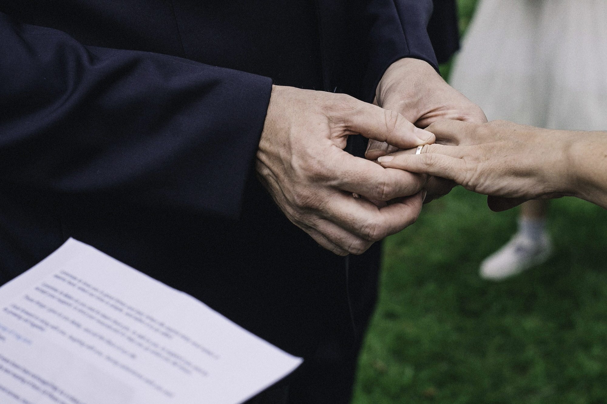 Exchange of wedding bands