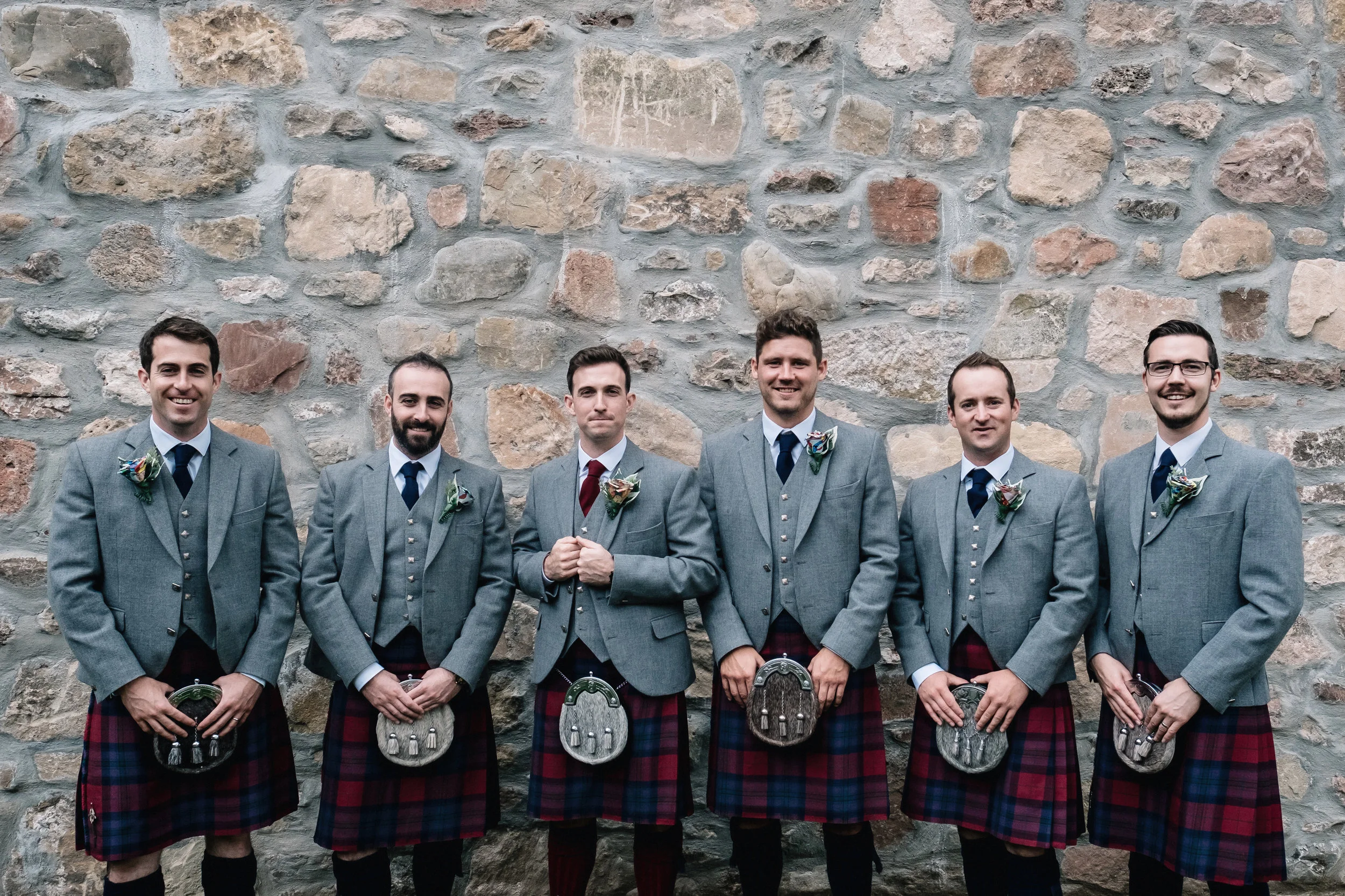 Groomsmen with groom