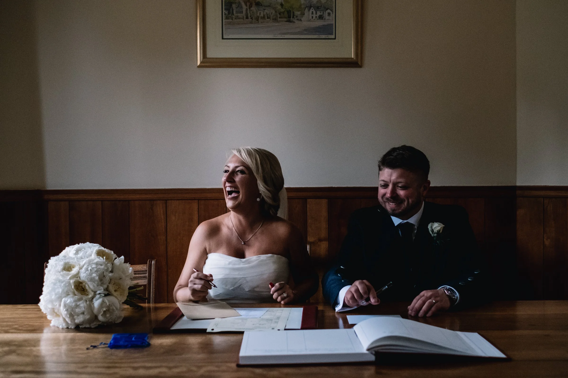 Signing the register