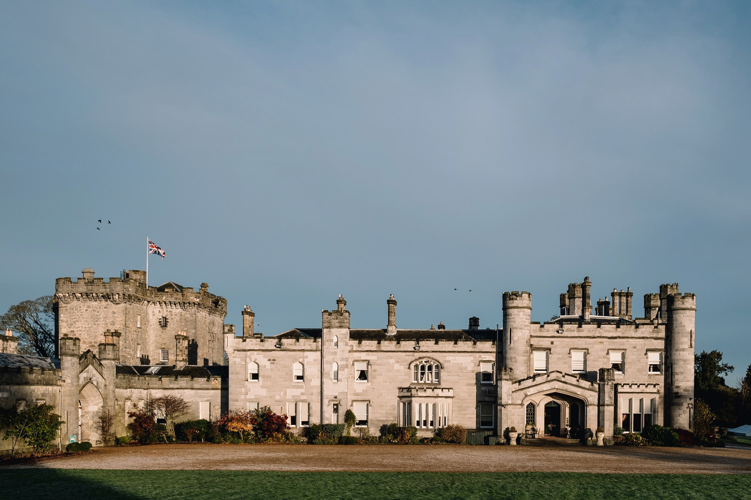 Dundas Castle on a winter Wedding day