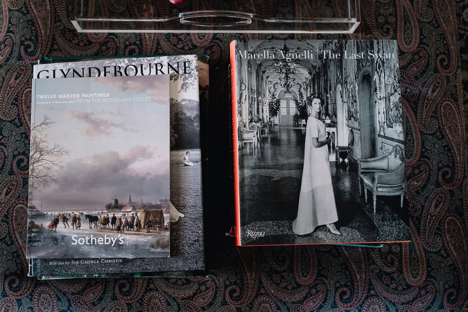 books on table in Dundas Castle Edinburgh
