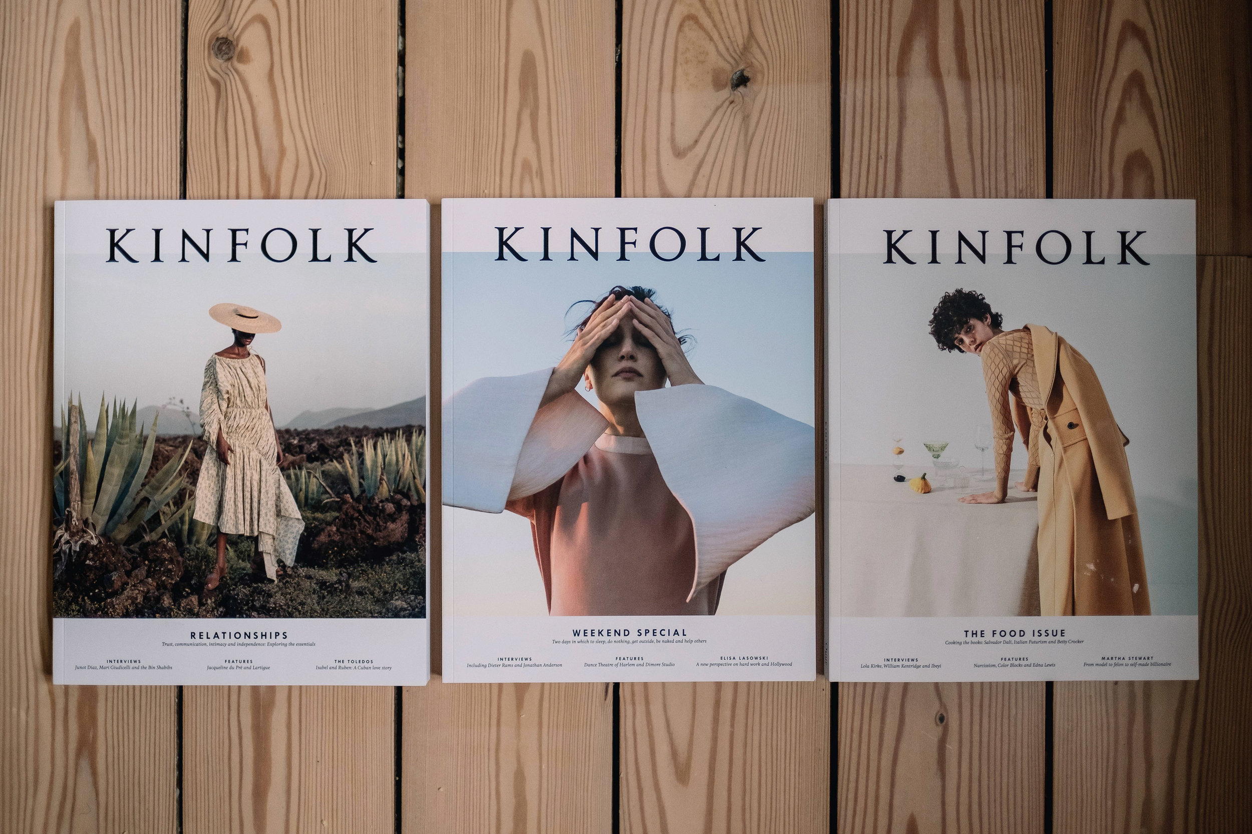 selection of magazines from the farmhouse on on display