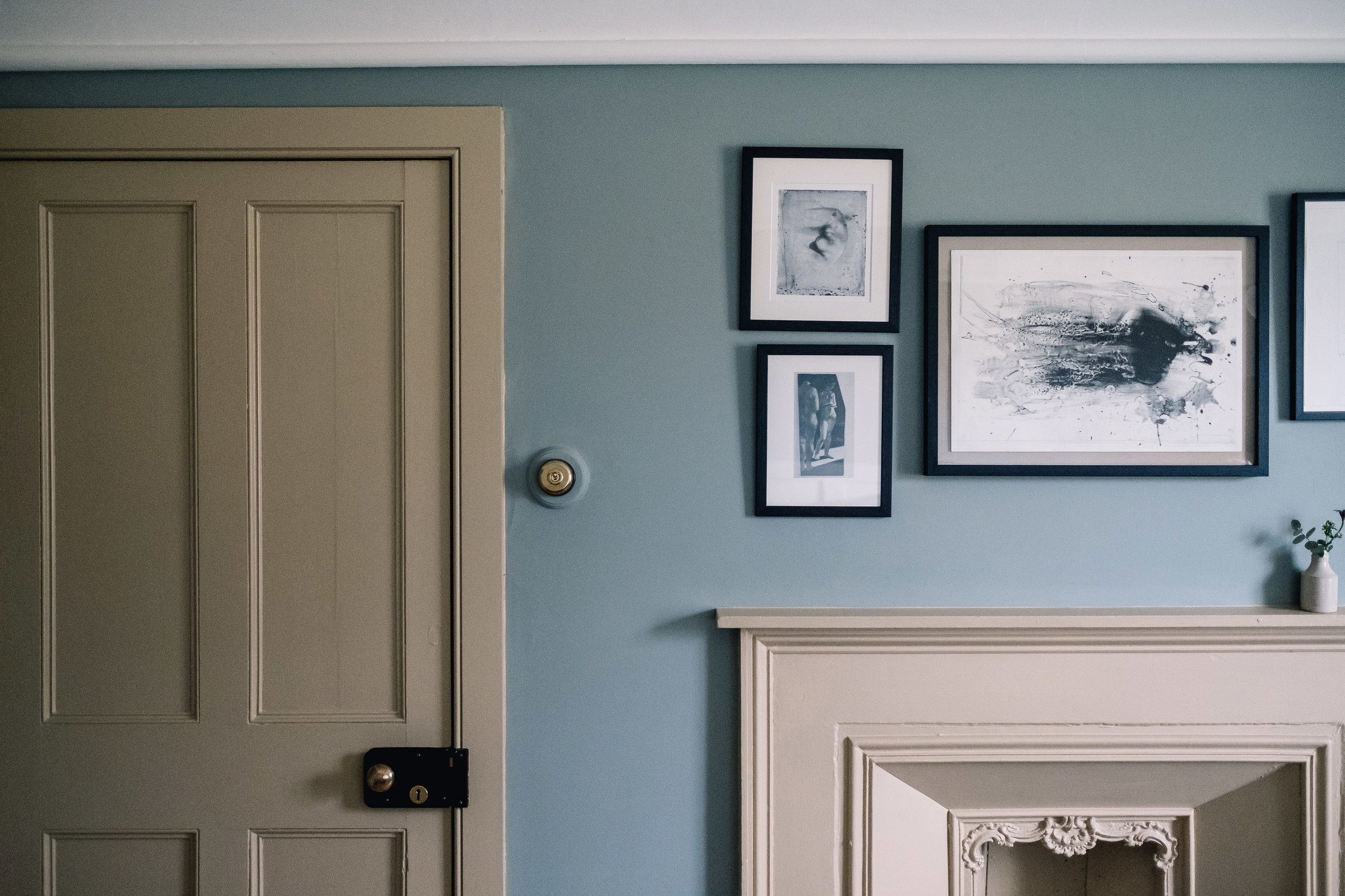 Wall of one of the upstairs bedroom of the farmhouse.