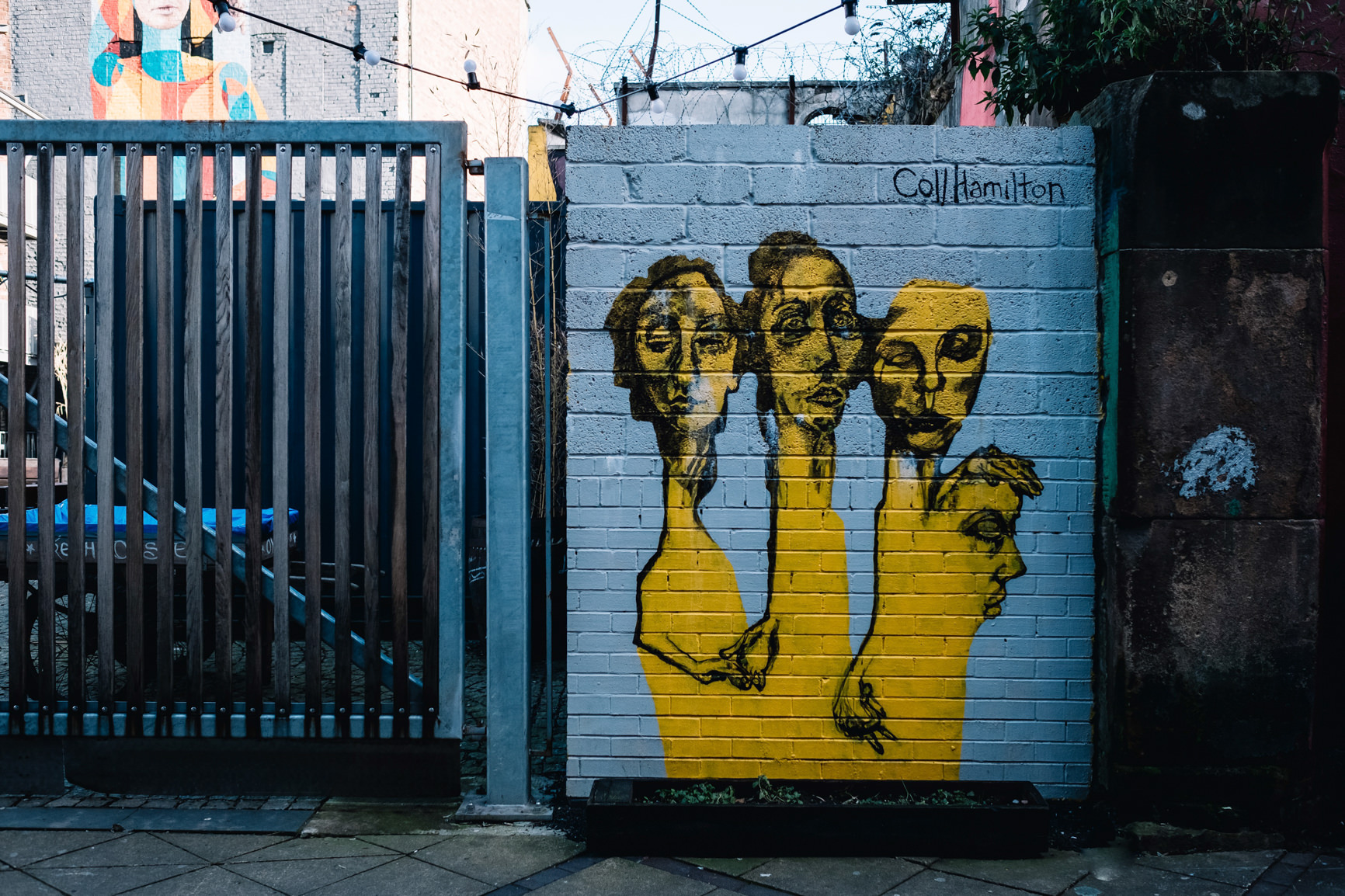 Summer in Glasgow. The outdoor grafitti wall is a key piece.