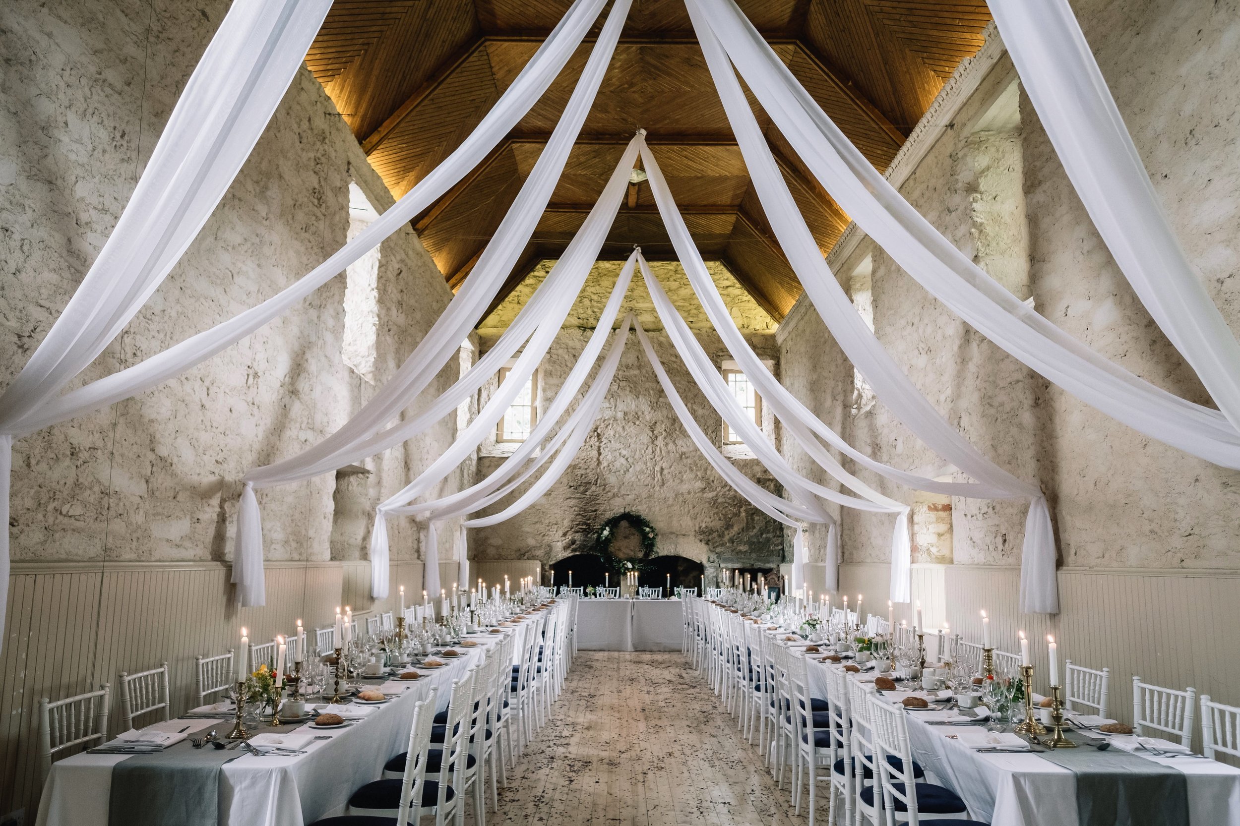 Lochnell Castle wedding reception