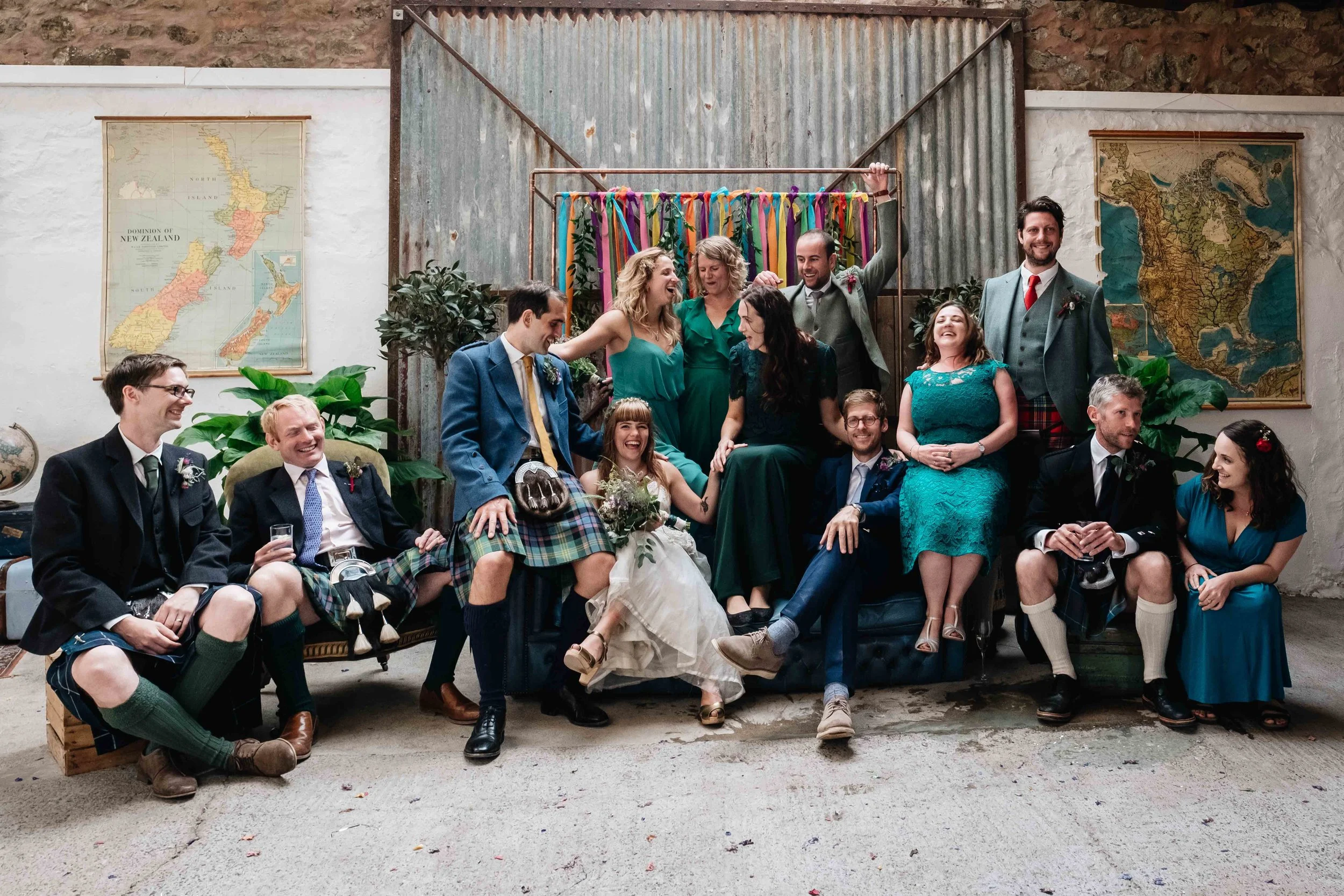 Vibrant Fiesta Styled Summer Wedding at The Cow Shed Featuring the Pantry 