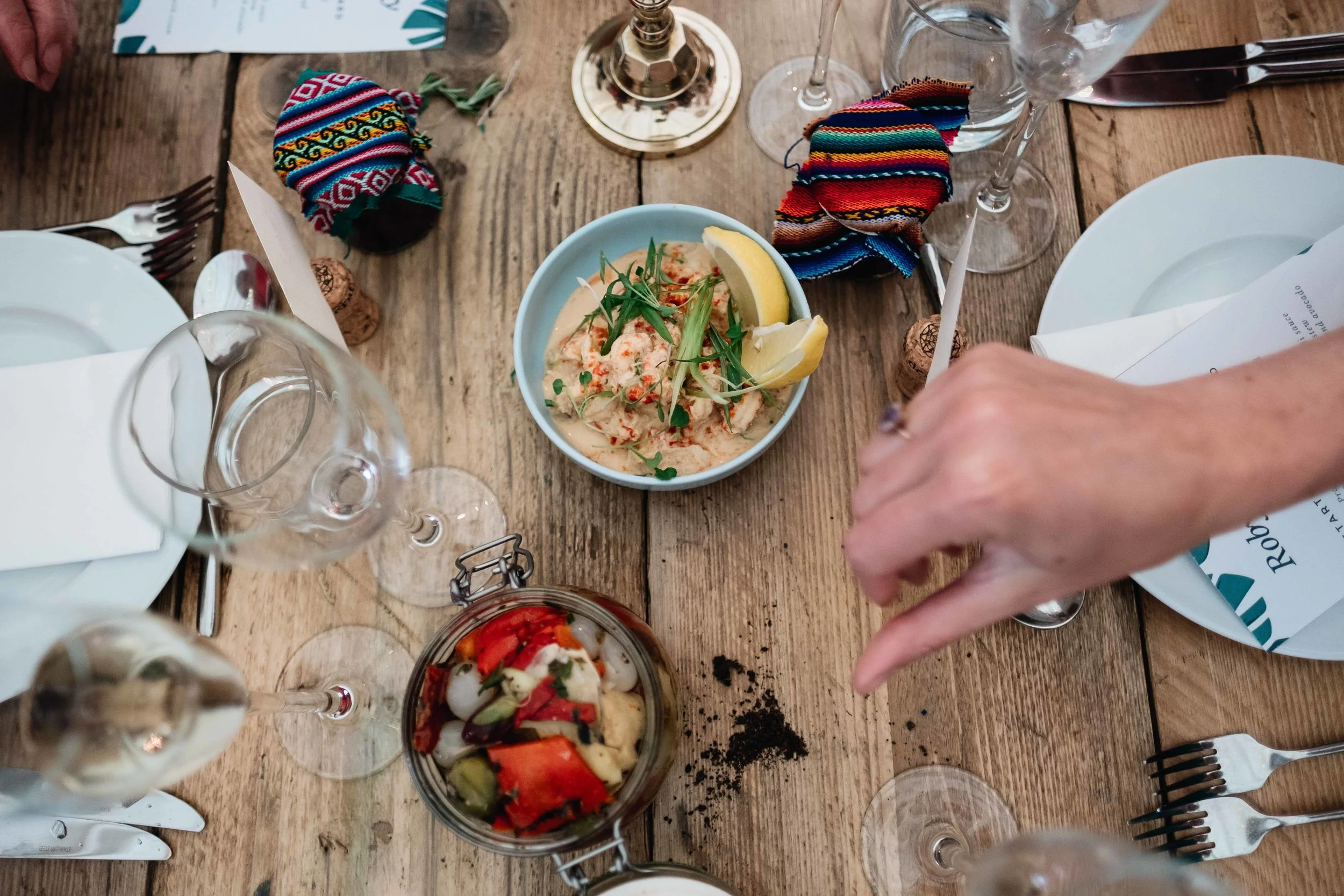 There’s less waste when meals are shared. Catering by The Pantry