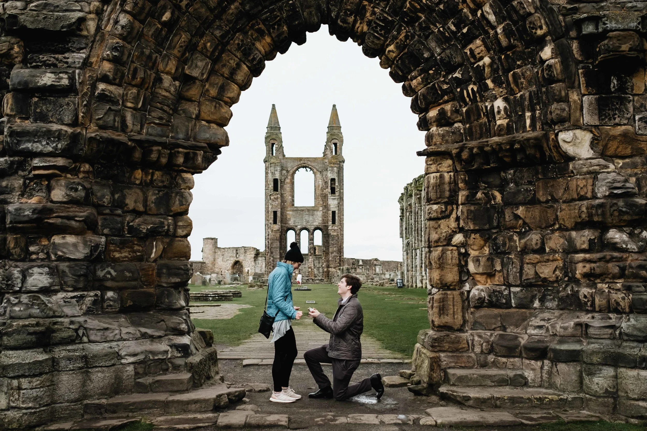 Romantic Proposal in St Andrews Followed by Engagement Shoot